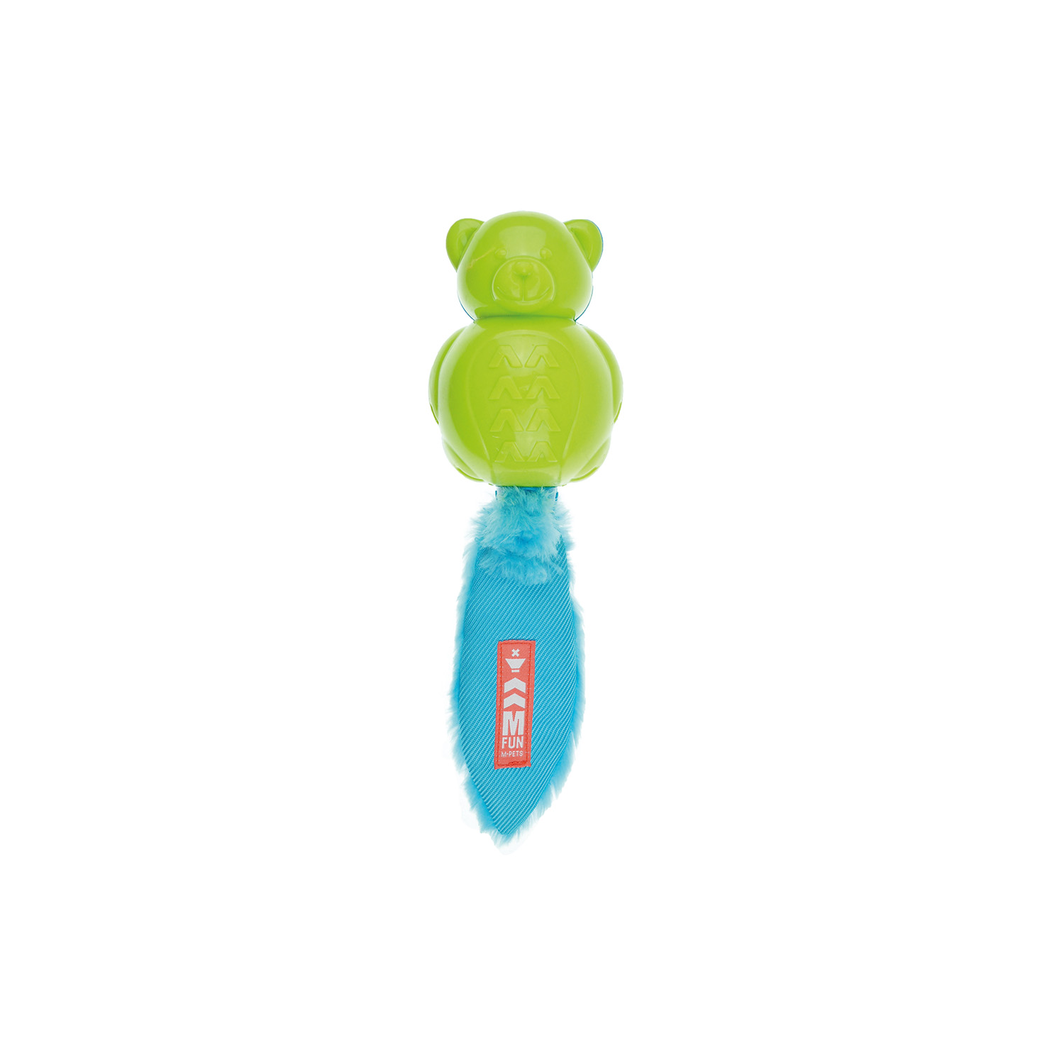 M-PETS ON/OFF TEDDY KÖPEKLER İÇİN KAUÇUK OYUNCAK BLUE/GREEN