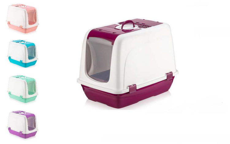 KAPALI KEDİ TUVALETİ KÜÇÜK 37X40X40