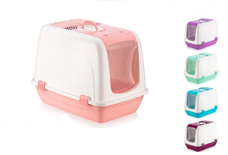 KAPALI KEDİ TUVALETİ BÜYÜK 46X66X52