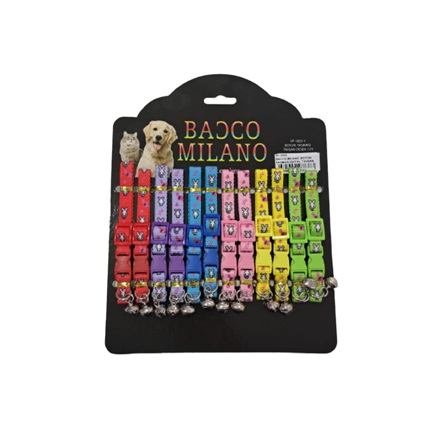 BACCO MİLANO BOYUN TASMASI DİJİTAL TAVŞAN DESEN12'Lİ