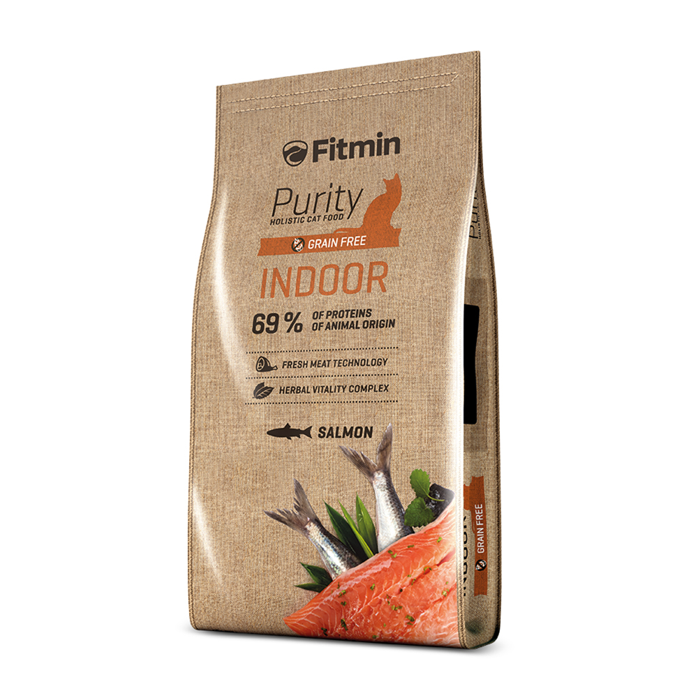 FİTMİN PURITY İNDOOR TAZE SOMON ETLİ YETİŞKİN KEDİ MAMASI 1,5  KG