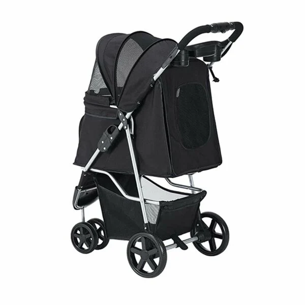 TRİBORO KEDİ KÖPEK ARABASI SİYAH 45X80X90CM