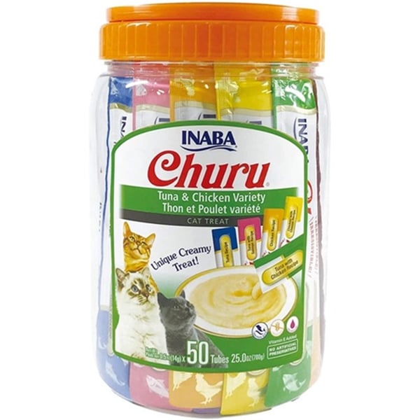 CİAO CHURU CREAM TUNA VE TAVUKLU KEDİ ÖDÜL KREMASI 50 X 14 GR