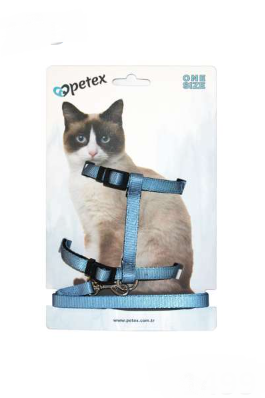 PETEX KEDİ GÖĞÜS TASMASI – MAVİ