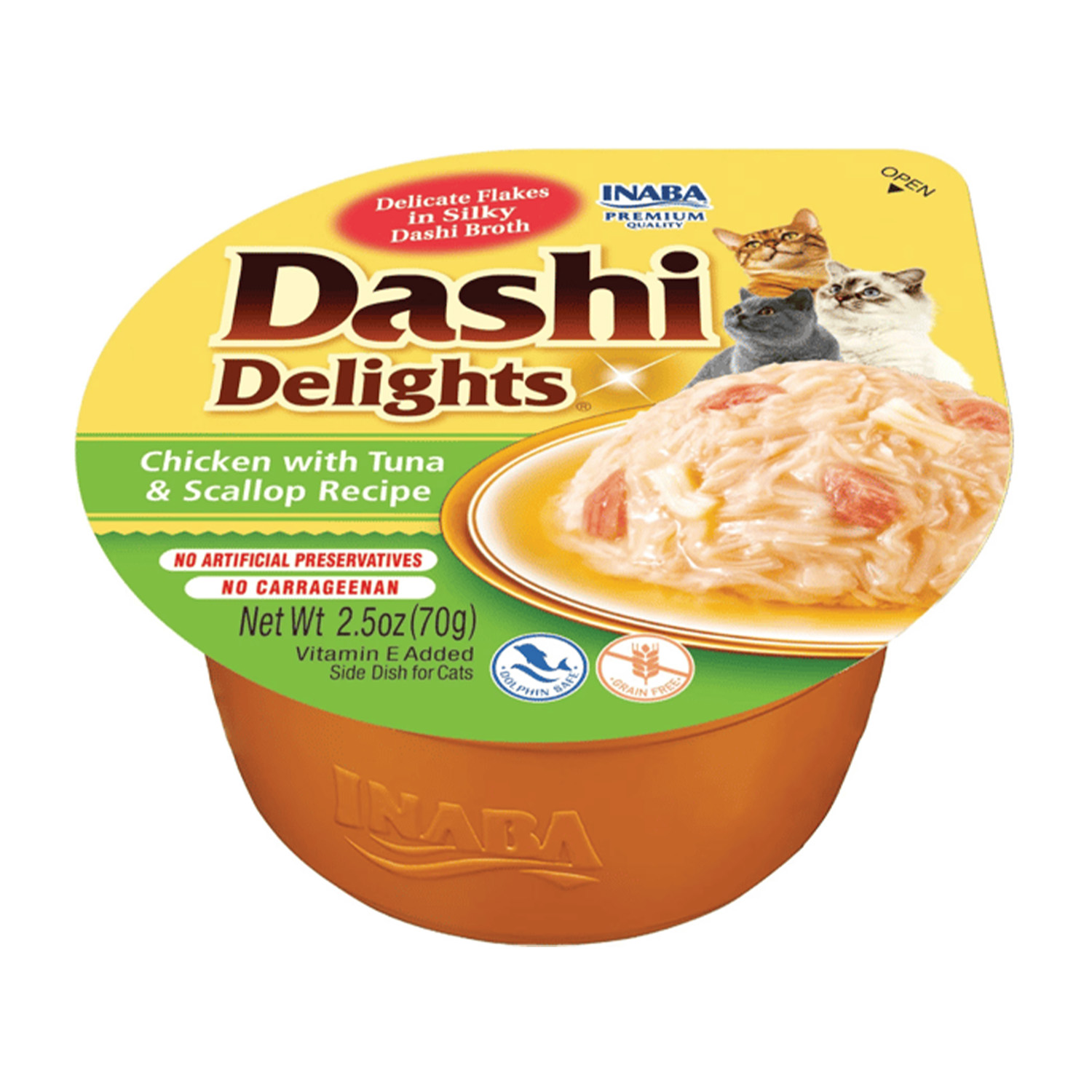 CİAO DASHİ DELİGHTS TAVUK & TON BALIĞI VE DENİZ TARAKLI KEDİ ÇORBASI 70 GR*6