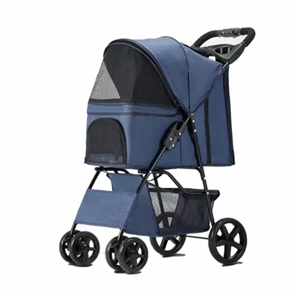 FAVORİTE KEDİ KÖPEK ARABASI LACİVERT 46X78X99CM