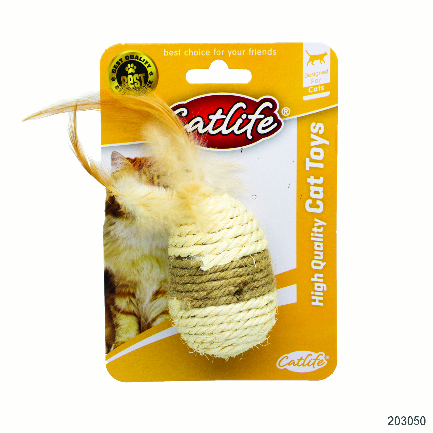 CATLİFE KEDİLER İÇİN TÜYLÜ HASIR OYUNCAK