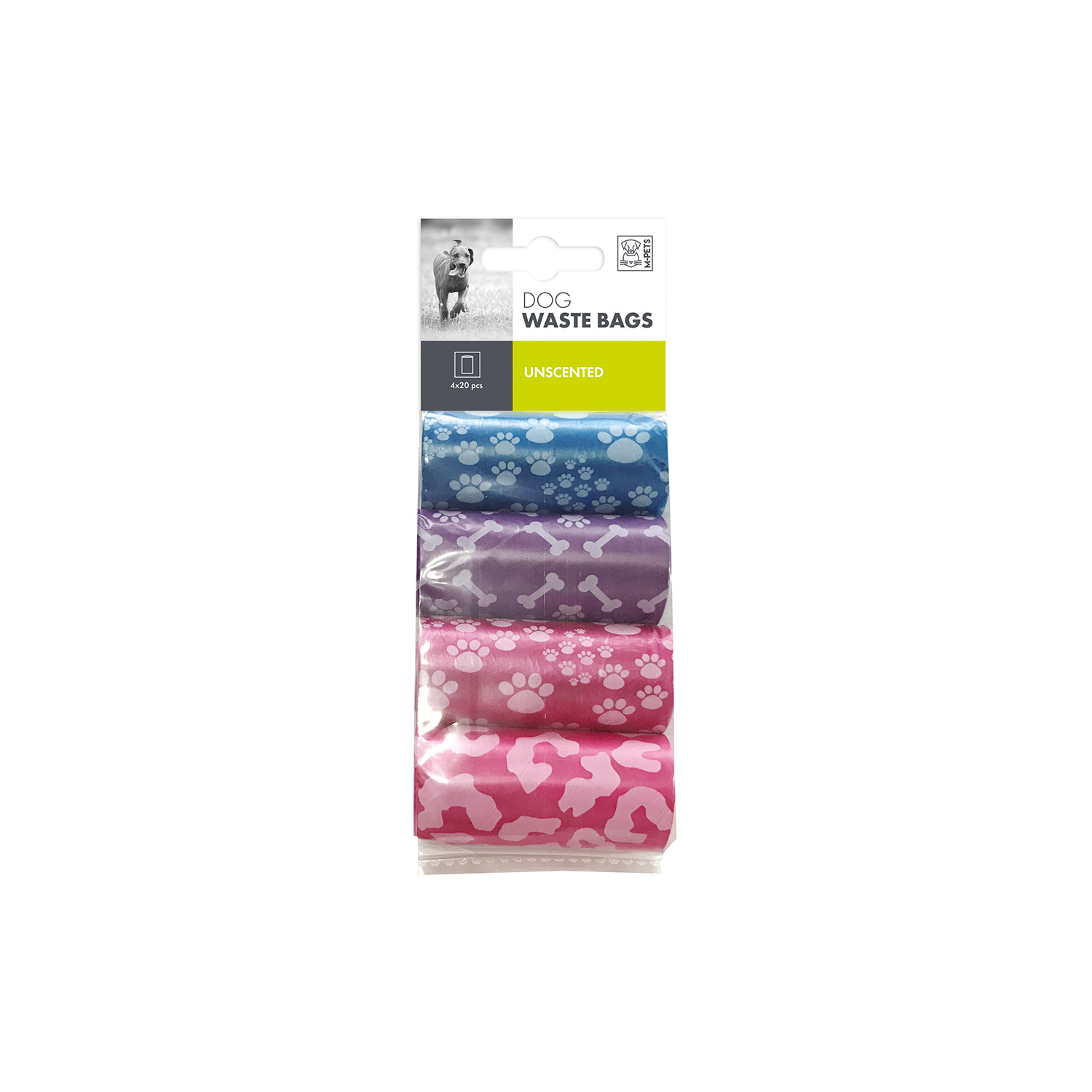 M-PETS DIŞKI TOPLAMA POŞETİ MİX COLOR 8X20PCS