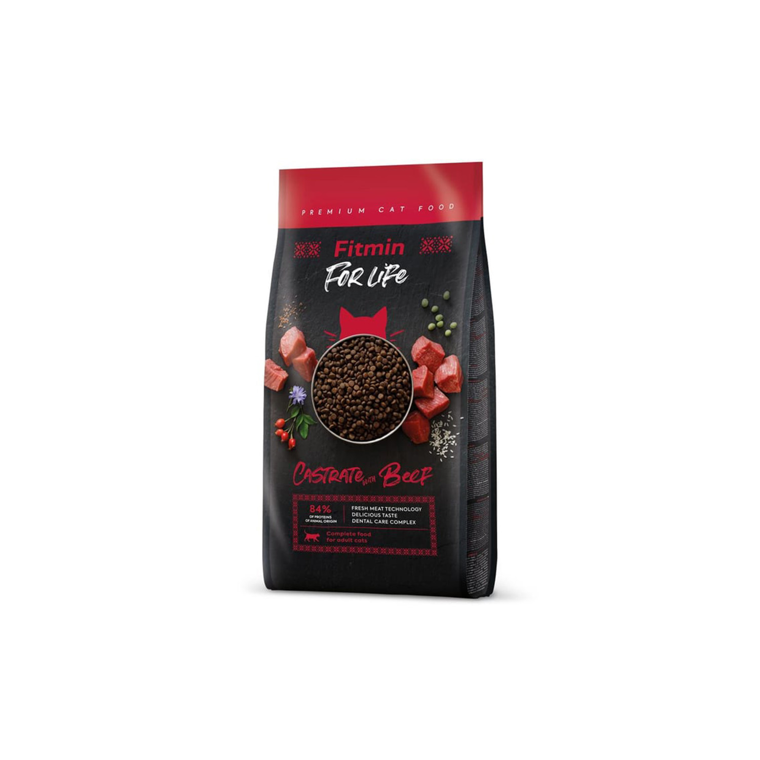FİTMİN CAT FOR LİFE CASTRATE BEEF 8 KG KISIR KEDİ MAMASI