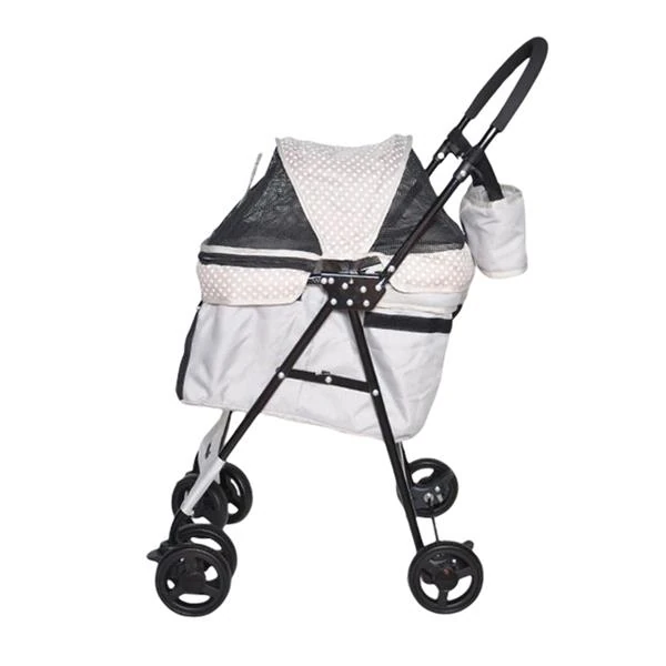 PEREZ KEDİ KÖPEK ARABASI GRİ 42X63X89CM