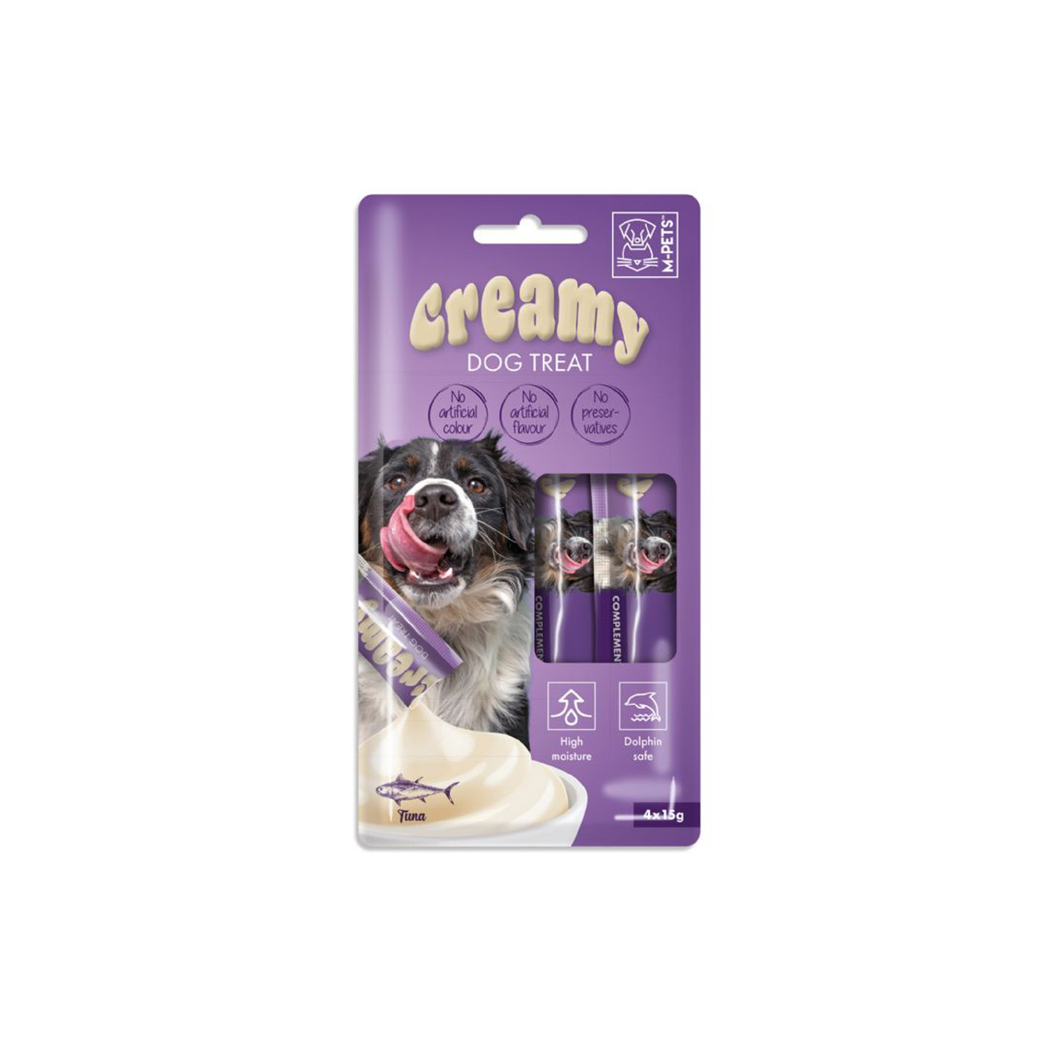 M-PETS 599 CREAMY TON BALIKLI KÖPEK ÖDÜLÜ 4X15GR*10