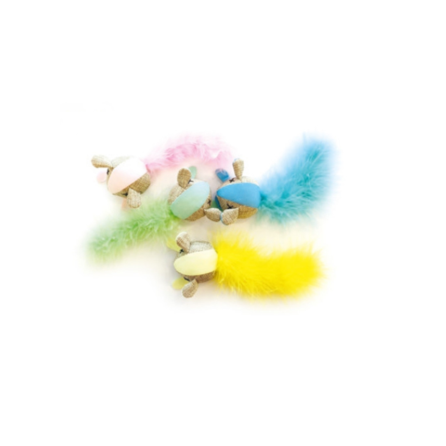 M-PETS MOUSE KEDİ OYUNCAĞI TÜYLÜ FARE 17X7X4CM