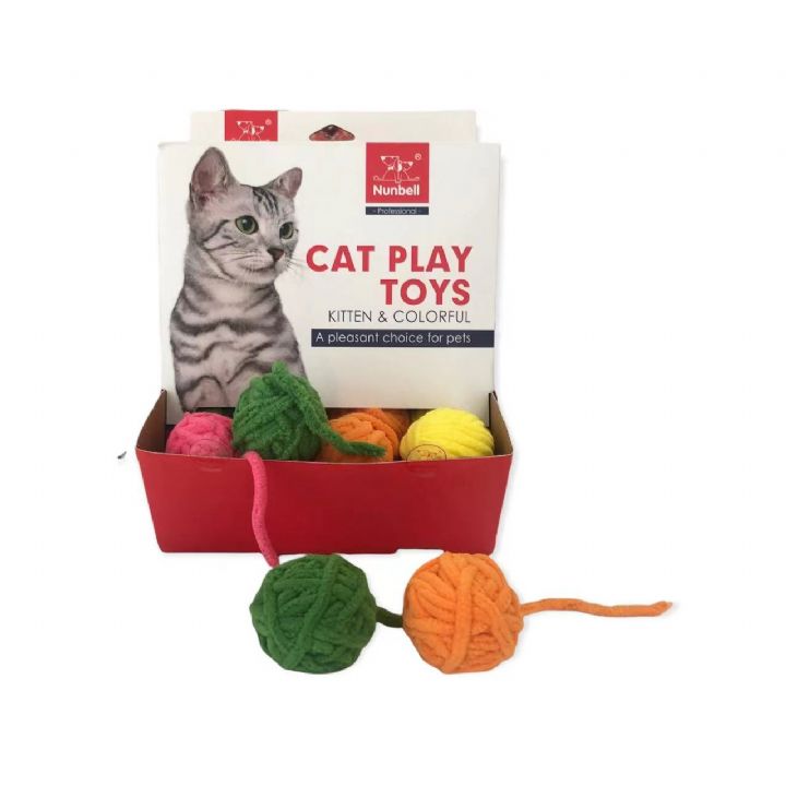 NUNBELL KEDİ OYUN.KUYRUKLU TOP 40'LI