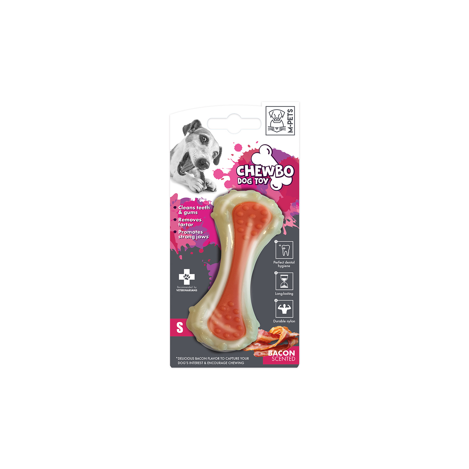 M-PETS CHEWBO CHOPPY DENTAL ET AROMALI KÖPEK OYUNCAĞI (S)