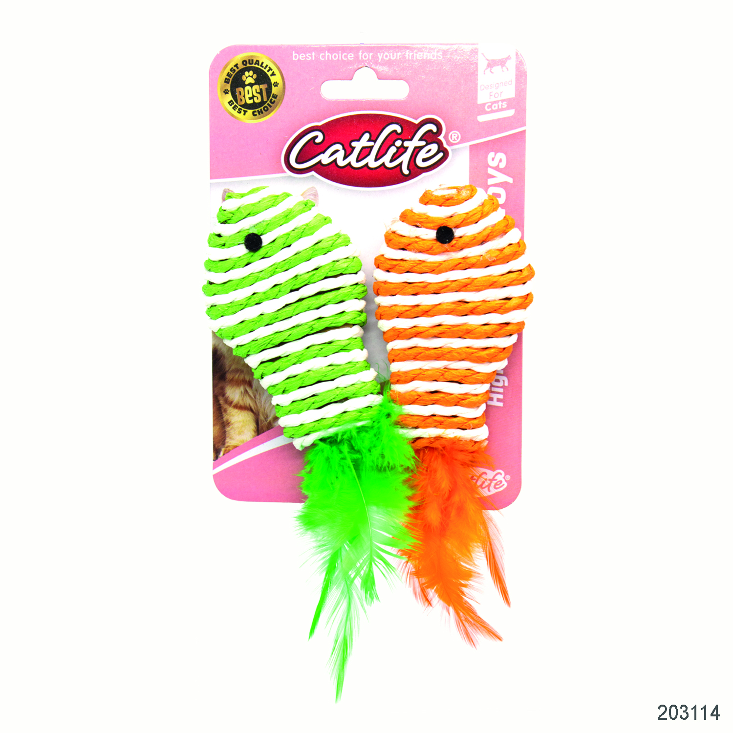 CATLİFE KEDİLER İÇİN 2Lİ TÜYLÜ BALIK OYUNCAK