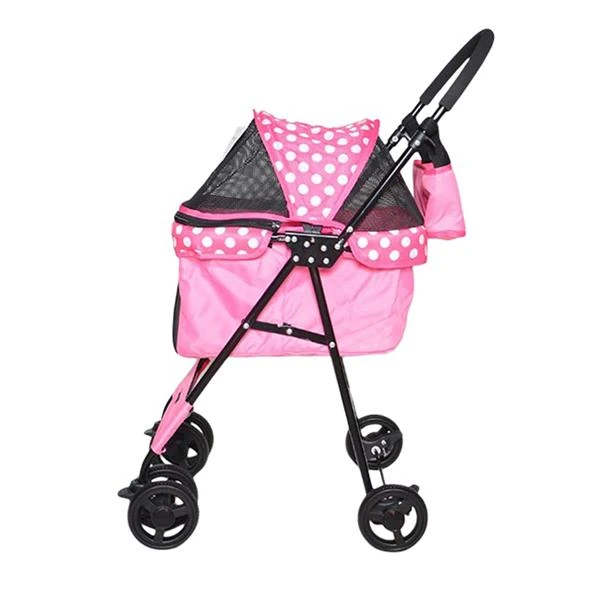 PEREZ KEDİ KÖPEK ARABASI PEMBE 42X63X89CM