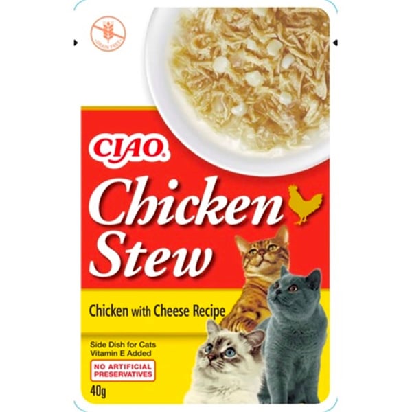 CİAO CHİCKEN STEW TAVUK GÜVEÇ VE PEYNİRLİ PATE 40 GR*12