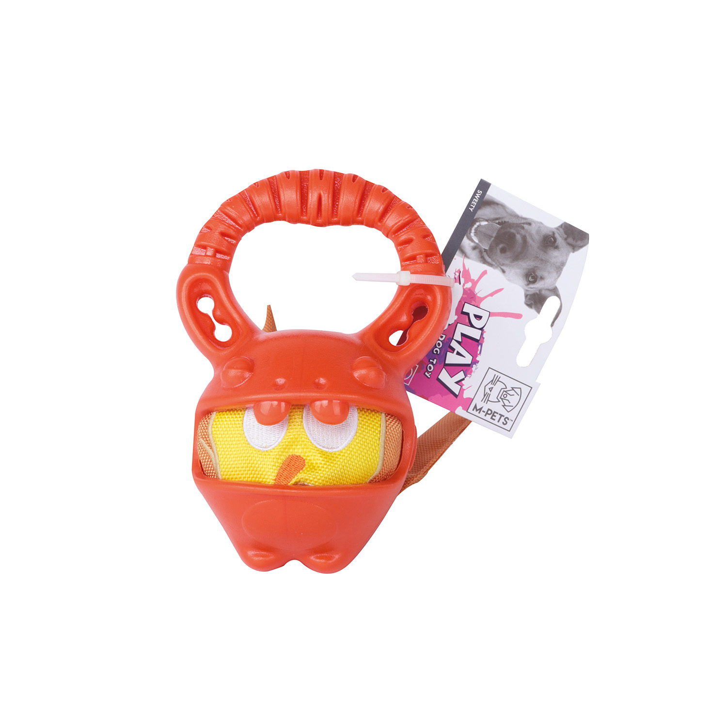M-PETS SWEETY KÖPEKLER İÇİN KAUÇUK OYUNCAK ORANGE