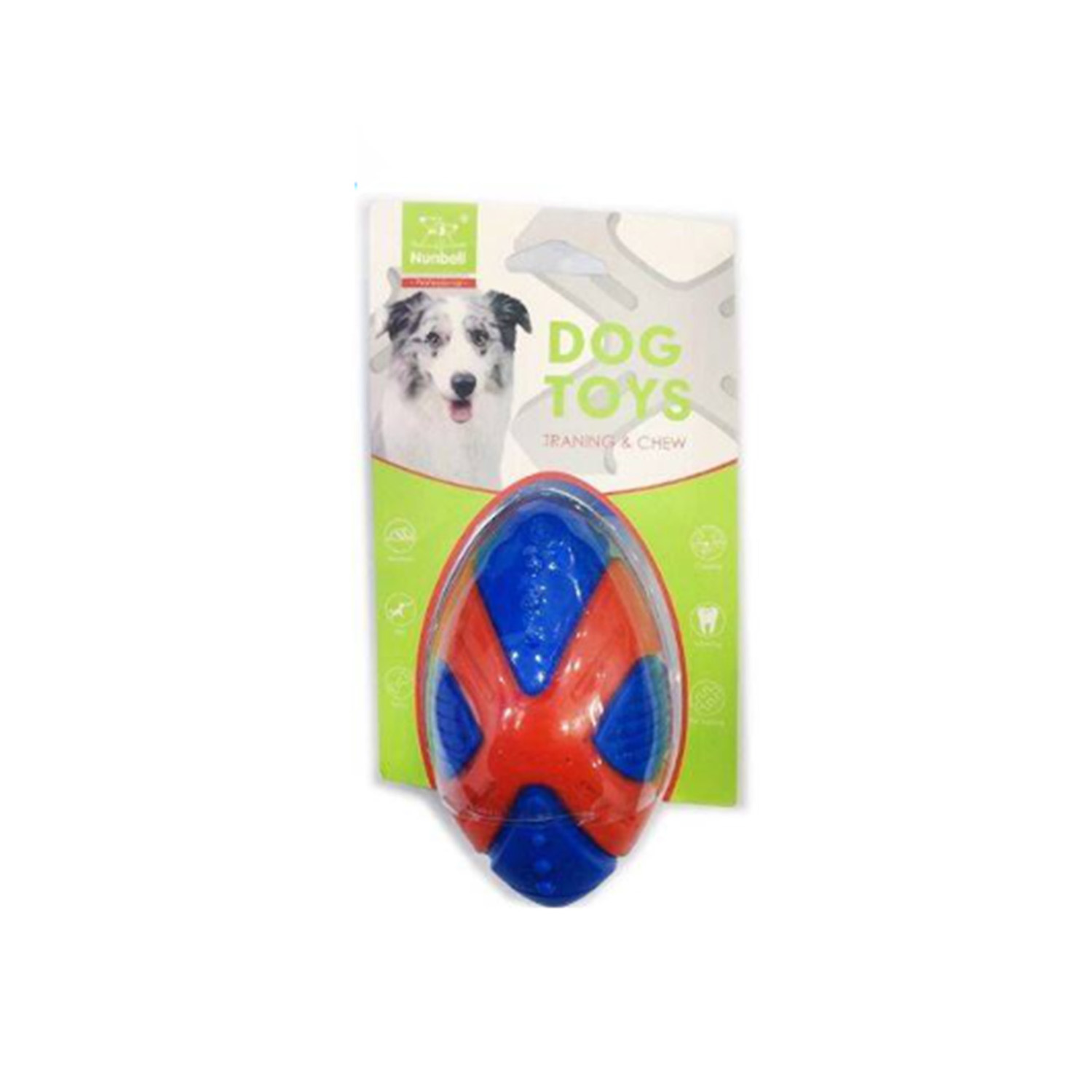 NUNBELL KÖPEK OYUNCAGI ELİPS TOP L