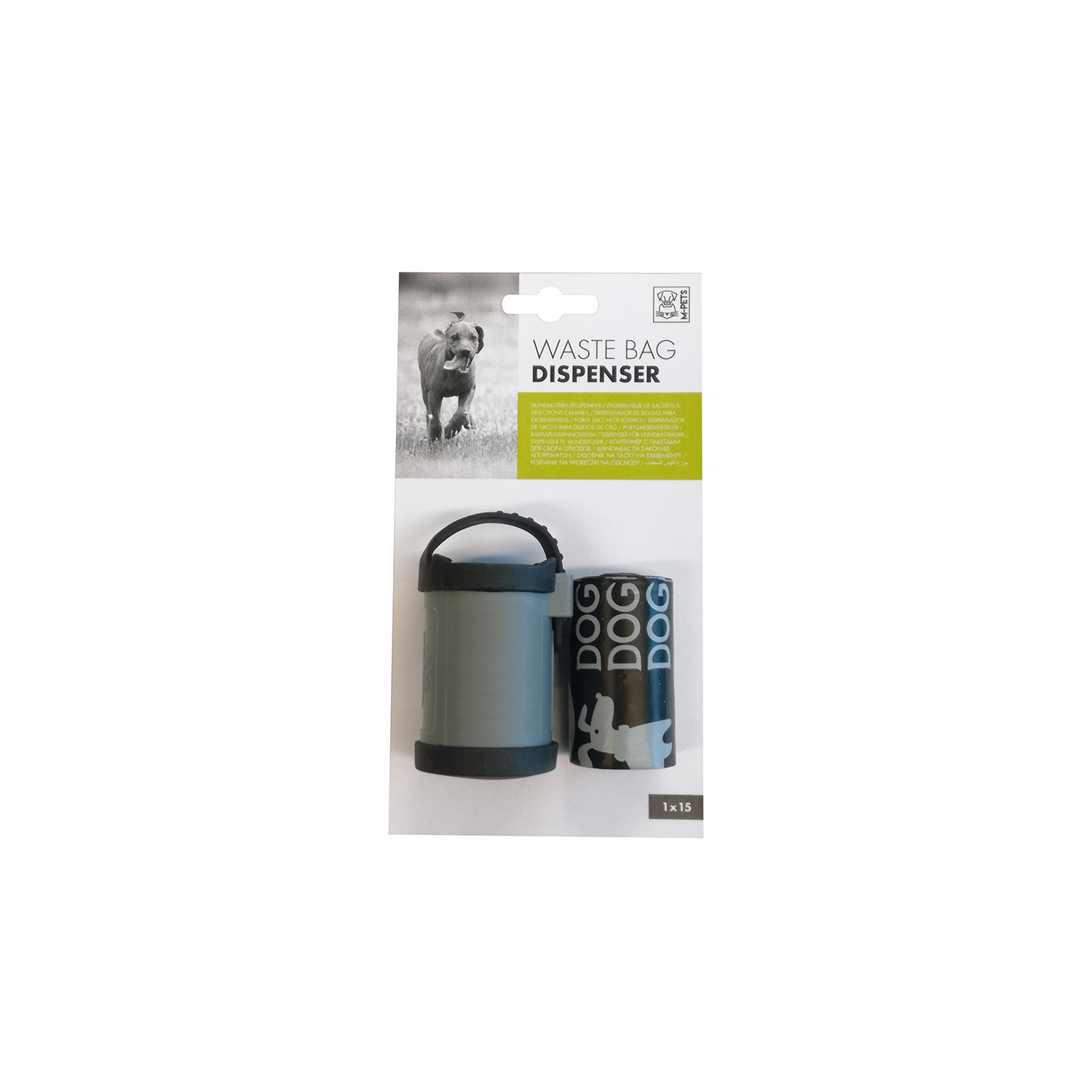 M-PETS WASTE BAG DISPENSER DIŞKI TOPLAMA SETİ 1X15