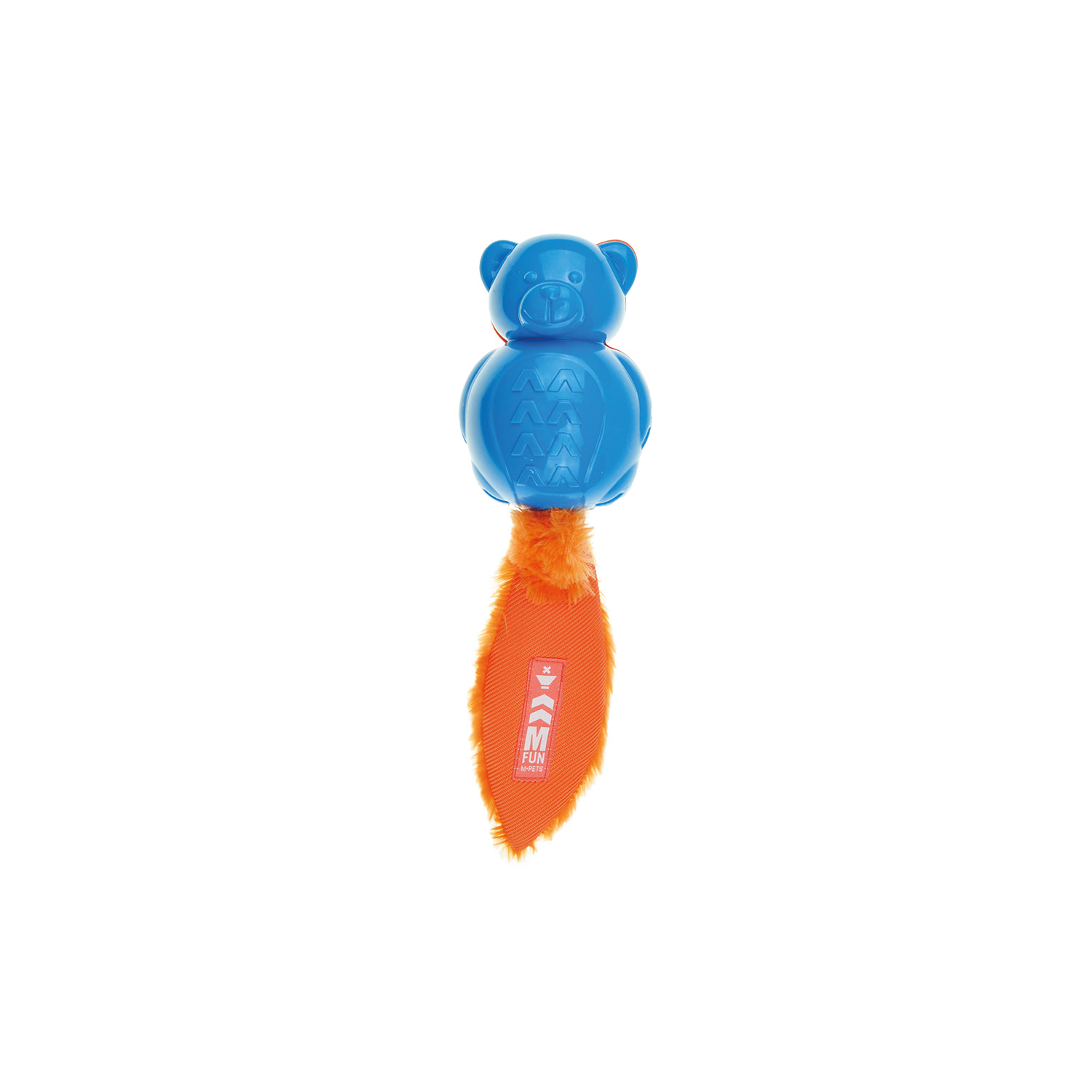 M-PETS ON/OFF TEDDY KÖPEKLER İÇİN KAUÇUK OYUNCAK BLUE/ORANGE