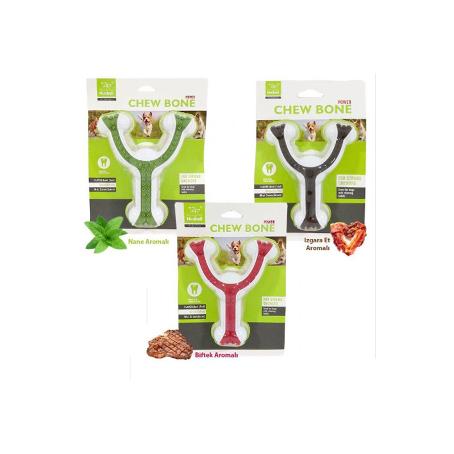 NUNBELL KÖPEK OYUNCAGI ÇATAL KEMİK S