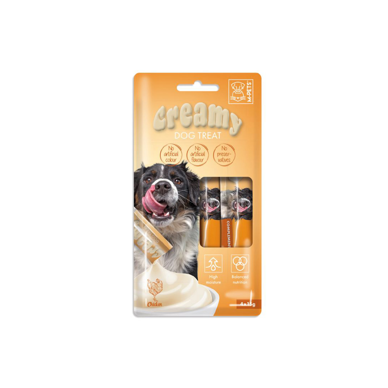 M-PETS 499 CREAMY TAVUKLU KÖPEK ÖDÜLÜ 4X15GR*10