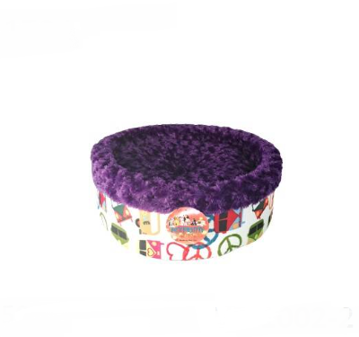 SPECİEL PELUŞ SİMİT YATAK MOR 50x50x15cm