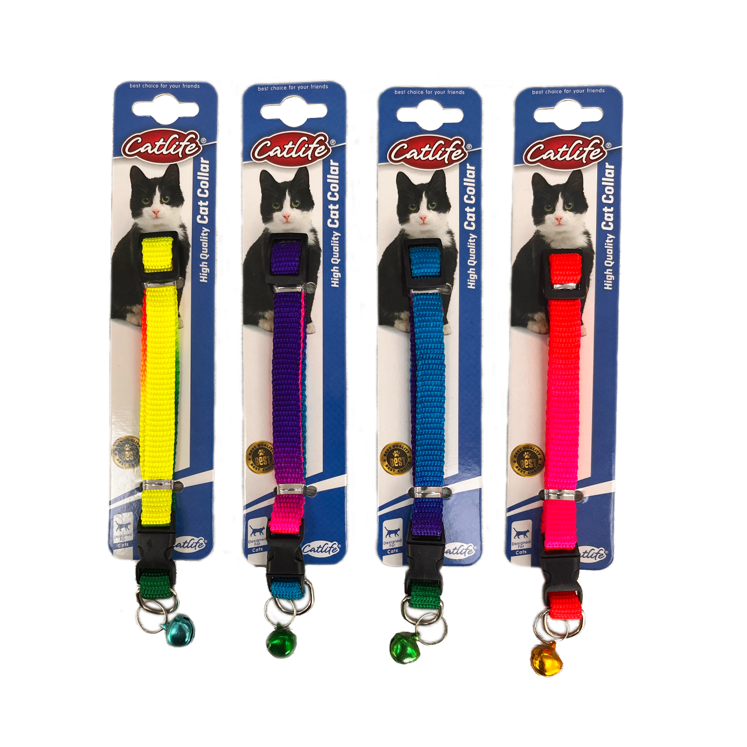 CATLİFE KEDİLER İÇİN ZİLLİ BOYUN TASMASI GÖKKUŞAĞI