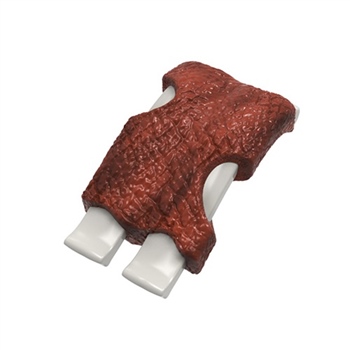 BARBEKÜ AROMALI KABURGA KÖPEK OYUNCAĞI, 13 CM